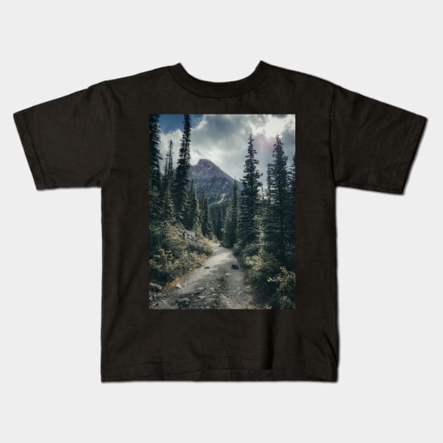 Jasper National Park Trail to Greatness V2 Kids T-Shirt by Family journey with God